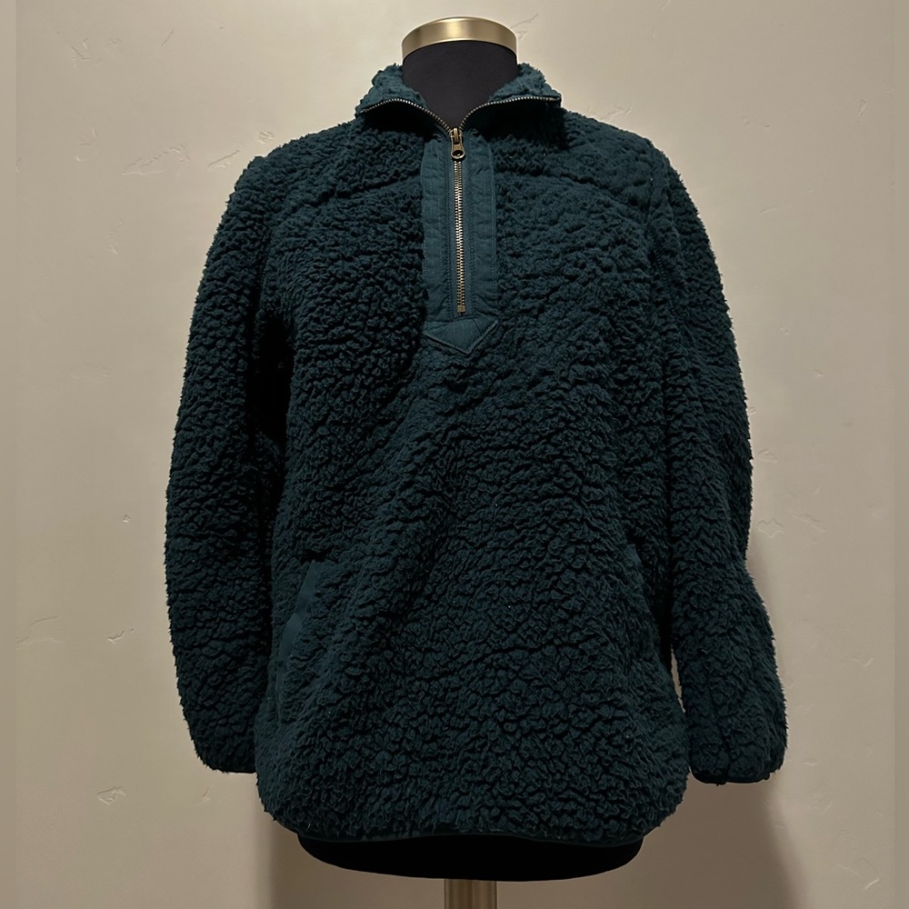 Teal Sherpa Sweatshirt